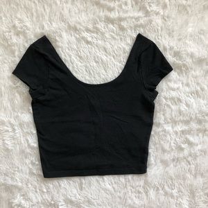 Black crop top